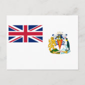 Vlag Brits Antarctisch Gebied Briefkaart (Voorkant)