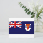 Vlag Brits Antarctisch Gebied Briefkaart (Staand voorkant)