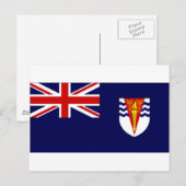 Vlag Brits Antarctisch Gebied Briefkaart (Voorkant / Achterkant)