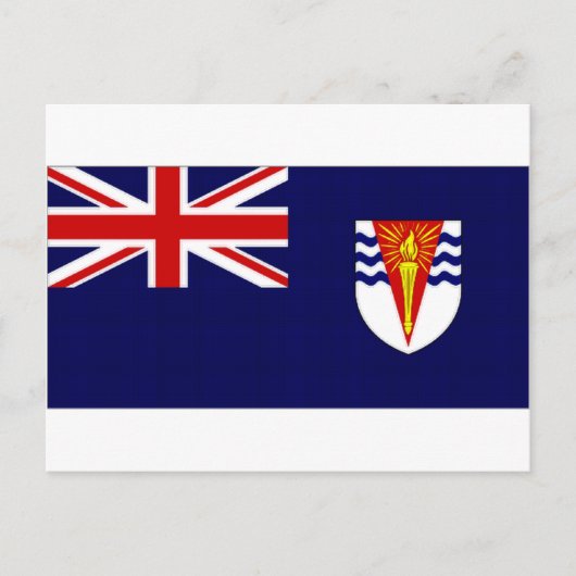 Vlag Brits Antarctisch Gebied Briefkaart (Voorkant)