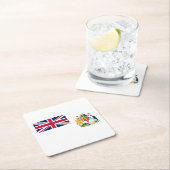 Vlag Brits Antarctisch Gebied Kartonnen Onderzetters (Insitu)