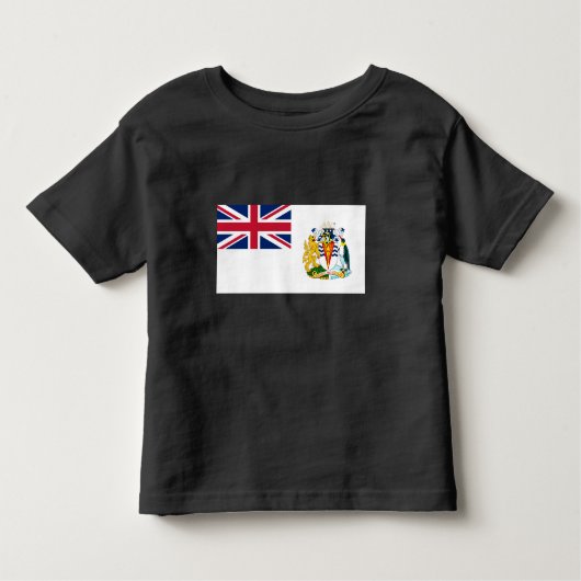 Vlag Brits Antarctisch Gebied Kinder Shirts (Voorkant)