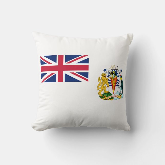 Vlag Brits Antarctisch Gebied Kussen (Voorkant)