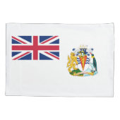 Vlag Brits Antarctisch Gebied Kussensloop (Achterkant)