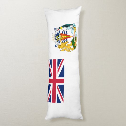 Vlag Brits Antarctisch Gebied Lichaamskussen (Achterkant (Verticaal))