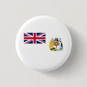 Vlag Brits Antarctisch Gebied Ronde Button 3,2 Cm (Voorkant)