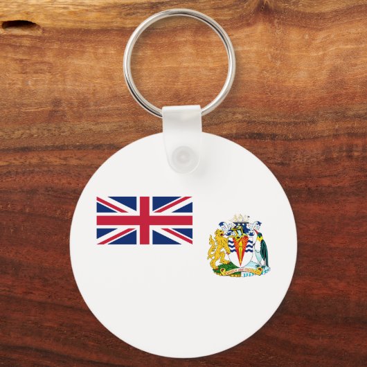 Vlag Brits Antarctisch Gebied Sleutelhanger (Voorkant)