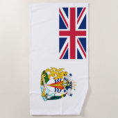 Vlag Brits Antarctisch Gebied Strandlaken (Voorkant)