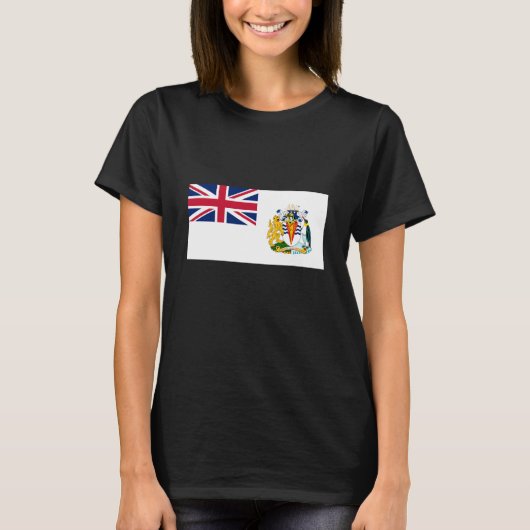 Vlag Brits Antarctisch Gebied T-shirt (Voorkant)