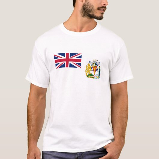 Vlag Brits Antarctisch Gebied T-shirt (Voorkant)