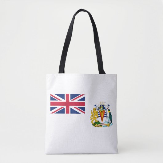 Vlag Brits Antarctisch Gebied Tote Bag (Voorkant)