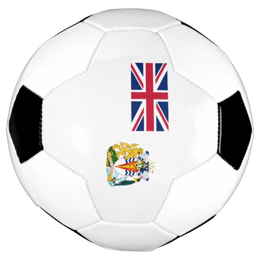 Vlag Brits Antarctisch Gebied Voetbal (Gedraaid)
