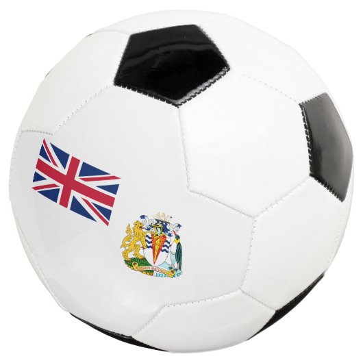 Vlag Brits Antarctisch Gebied Voetbal (Drie kwart)