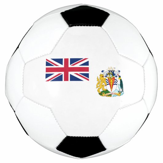 Vlag Brits Antarctisch Gebied Voetbal (Voorkant)