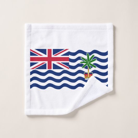 Vlag Brits gebied in de Indische Oceaan Bad Handdoek (Wasdoekje)