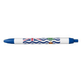 Vlag Brits gebied in de Indische Oceaan Blauwe Inkt Pen (Voorkant)
