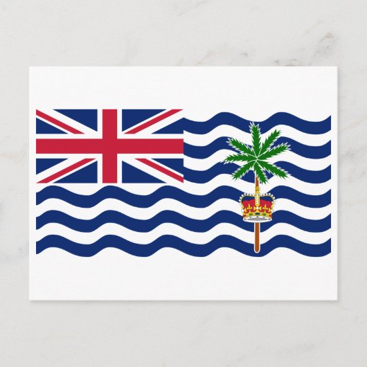 Vlag Brits gebied in de Indische Oceaan Briefkaart (Voorkant)