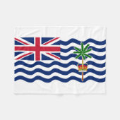 Vlag Brits gebied in de Indische Oceaan Fleece Deken (Voorkant (Horizontaal))
