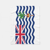 Vlag Brits gebied in de Indische Oceaan Fleece Deken (Voorkant)