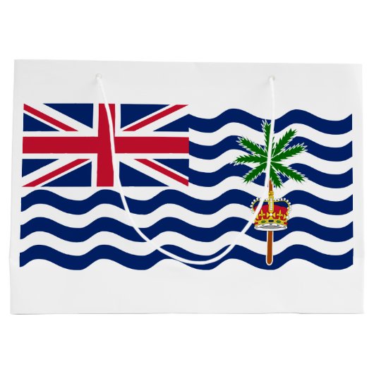 Vlag Brits gebied in de Indische Oceaan Groot Cadeauzakje (Achterkant)