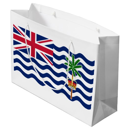 Vlag Brits gebied in de Indische Oceaan Groot Cadeauzakje (Achterkant Gekanteld)