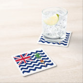 Vlag Brits gebied in de Indische Oceaan Kartonnen Onderzetters (Insitu)