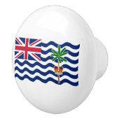 Vlag Brits gebied in de Indische Oceaan Keramische Knop (Rechts)