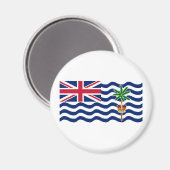 Vlag Brits gebied in de Indische Oceaan Magneet (Voorkant / Achterkant)