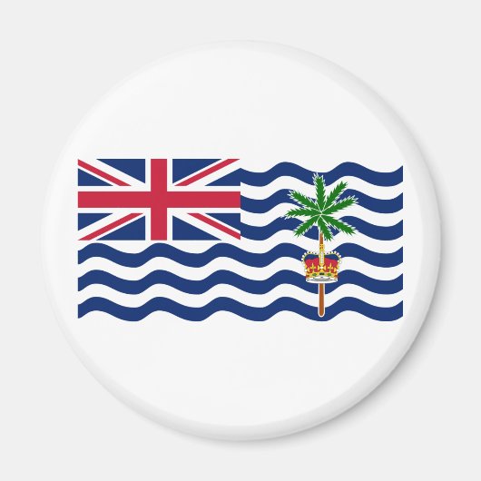 Vlag Brits gebied in de Indische Oceaan Magneet (Voorkant)