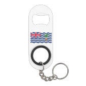 Vlag Brits gebied in de Indische Oceaan Mini Flessenopener (Achterkant)