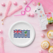 Vlag Brits gebied in de Indische Oceaan Papieren Bordje (Feest)