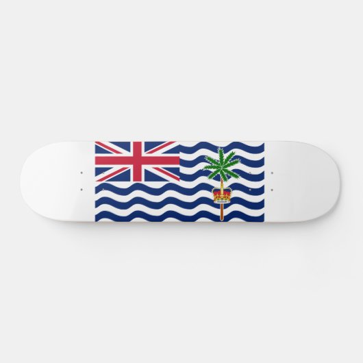 Vlag Brits gebied in de Indische Oceaan Persoonlijk Skateboard (Horizontaal)