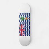 Vlag Brits gebied in de Indische Oceaan Persoonlijk Skateboard (Voorkant)