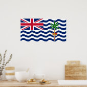 Vlag Brits gebied in de Indische Oceaan Poster (Keuken)