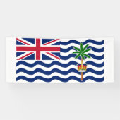 Vlag Brits gebied in de Indische Oceaan Spandoek (Horizontaal)