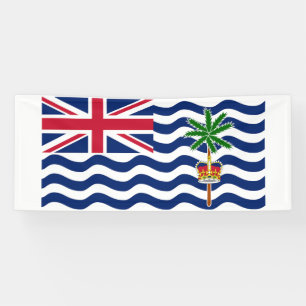 Vlag Brits gebied in de Indische Oceaan Spandoek