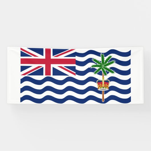Vlag Brits gebied in de Indische Oceaan Spandoek (Horizontaal)