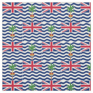 Vlag Brits gebied in de Indische Oceaan Stof