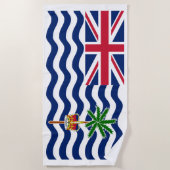 Vlag Brits gebied in de Indische Oceaan Strandlaken (Voorkant)