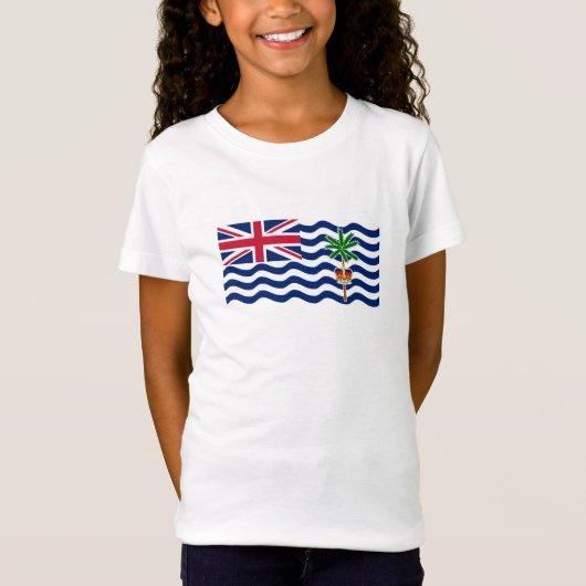Vlag Brits gebied in de Indische Oceaan T-shirt (Voorkant)