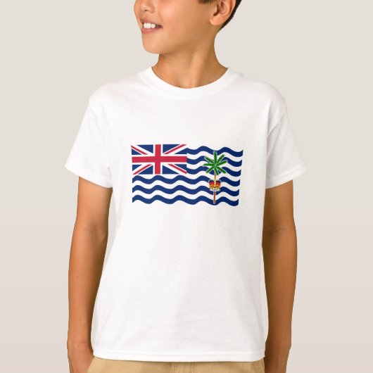 Vlag Brits gebied in de Indische Oceaan T-shirt (Voorkant)