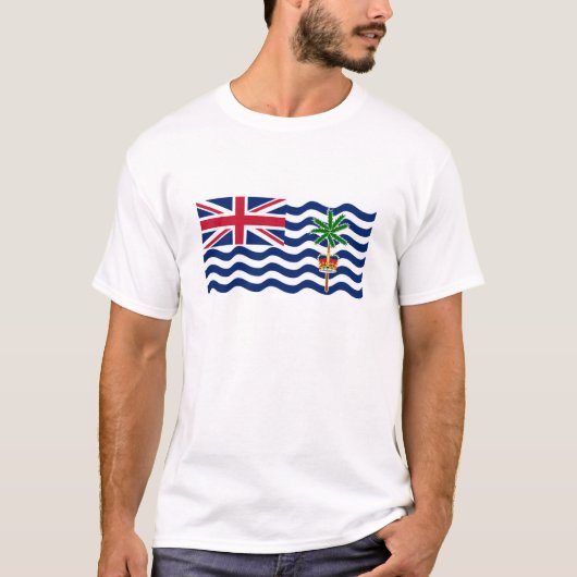 Vlag Brits gebied in de Indische Oceaan T-shirt (Voorkant)