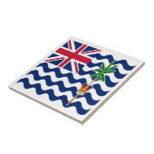 Vlag Brits gebied in de Indische Oceaan Tegeltje (Zijkant)