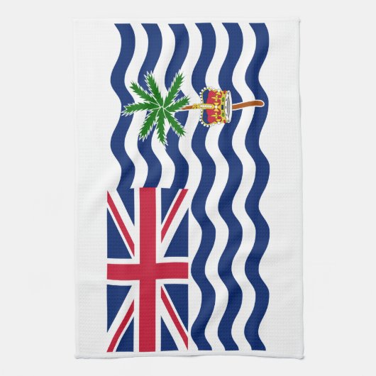 Vlag Brits gebied in de Indische Oceaan Theedoek (Verticaal)