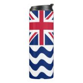 Vlag Brits gebied in de Indische Oceaan Thermosbeker (Gedraaid links)