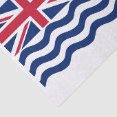 Vlag Brits gebied in de Indische Oceaan Tissuepapier (Detail)