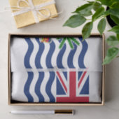 Vlag Brits gebied in de Indische Oceaan Tissuepapier (Geschenk)