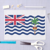 Vlag Brits gebied in de Indische Oceaan Tissuepapier (Craft)