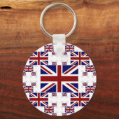 Vlag Britse vlag in lagen #2 Sleutelhanger (Voorkant)