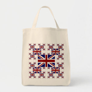 Vlag Britse vlag in lagen #2 Tote Bag